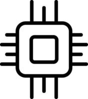 diseño de icono de vector de cpu