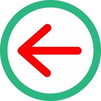 Arrow Left Vector Icon Design