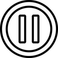 Pause Vector Icon Design