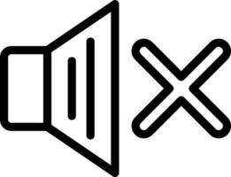 Mute Vector Icon Design