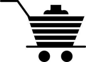 diseño de icono de vector de carrito de compras