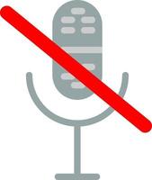 Mic Off Vector Icon Design