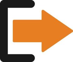 Log Out Vector Icon Design