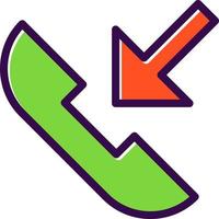 Incoming Call Vector Icon Design