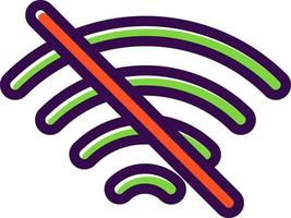 diseño de icono de vector wifi apagado