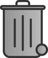 diseño de icono de vector de basura