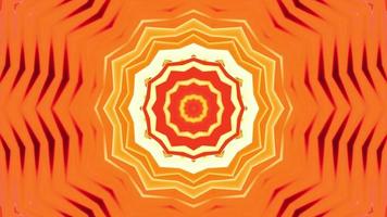 Abstract Psychedelic Kaleidoscope Orange Pattern Trippy Animated Background video