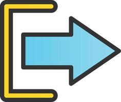 Log Out Vector Icon Design