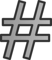 Hash Vector Icon Design