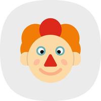 diseño de icono de vector de payaso