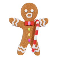 Christmas Gingerbread 3D Illustration png