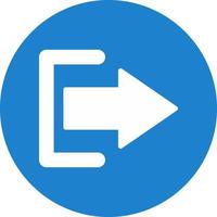 Log Out Vector Icon Design