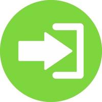 Log In Vector Icon Design