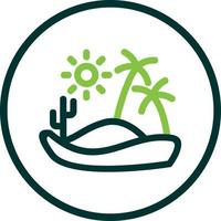 Desert Reort Vector Icon Design