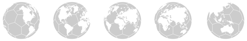 World Map on the Foot Ball Silhouette for Icon, Symbol, Pictogram, Sport News, Art Illustration, Apps, Website or Graphic Design Element. Format PNG