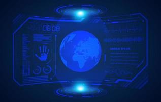 Modern HUD Technology Screen Background vector