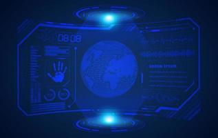 Modern HUD Technology Screen Background vector
