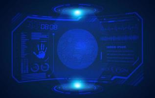 Modern HUD Technology Screen Background vector