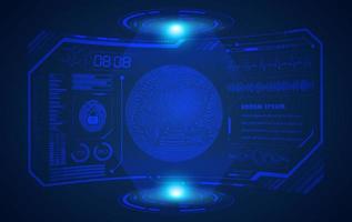 Modern HUD Technology Screen Background vector