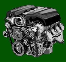 car racing engine vector template