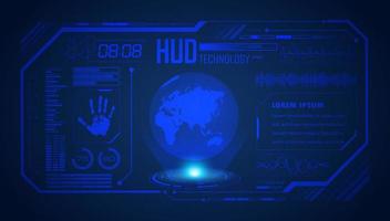 Modern HUD Technology Screen Background vector