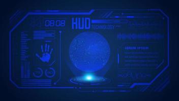 Modern HUD Technology Screen Background vector