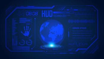 Modern HUD Technology Screen Background vector