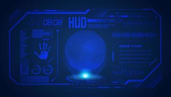 Modern HUD Technology Screen Background vector