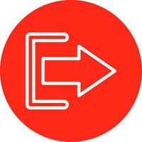 Log Out Vector Icon Design