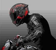 biker vector template