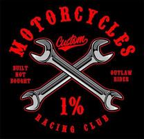 patch biker design vector template