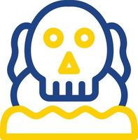 Skull Island Vector Icon Design