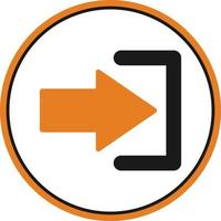 Log In Vector Icon Design