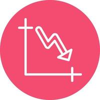 Trending down Vector Icon Design