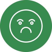 Frown Vector Icon Design