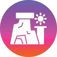 Desert Rocks Vector Icon Design