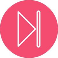 Skip Vector Icon Design