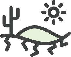 diseño de icono de vector de calor del desierto