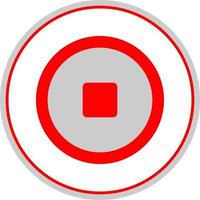 Stop Vector Icon Design