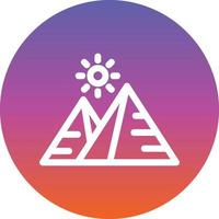 Desert Pyramids Vector Icon Design