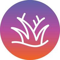 Desert Grass Vector Icon Design