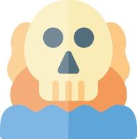 Skull Island Vector Icon Design