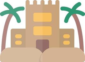 Desert Palace Vector Icon Design