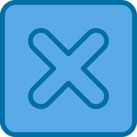 Square x Vector Icon Design