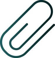 Paperclip Vector Icon Design