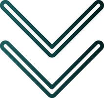 Chevrons Down Vector Icon Design