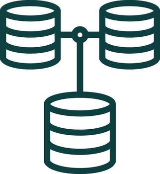 diseño de icono de vector de base de datos