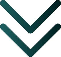 Chevrons Down Vector Icon Design
