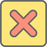 Square x Vector Icon Design