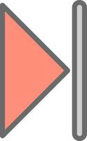 Skip Vector Icon Design